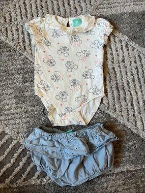 Disney Baby Minnie/Mickey Mouse Set - 3-6 Months